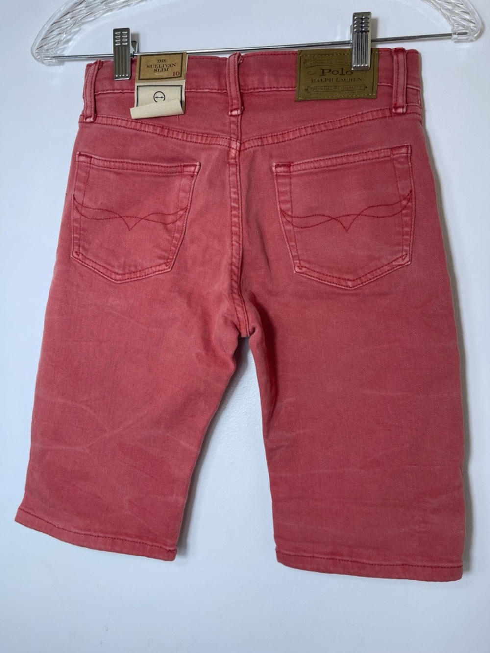 Ralph Lauren Boy’s Red Denim Shorts size 10 NWT - Picture 3 of 14